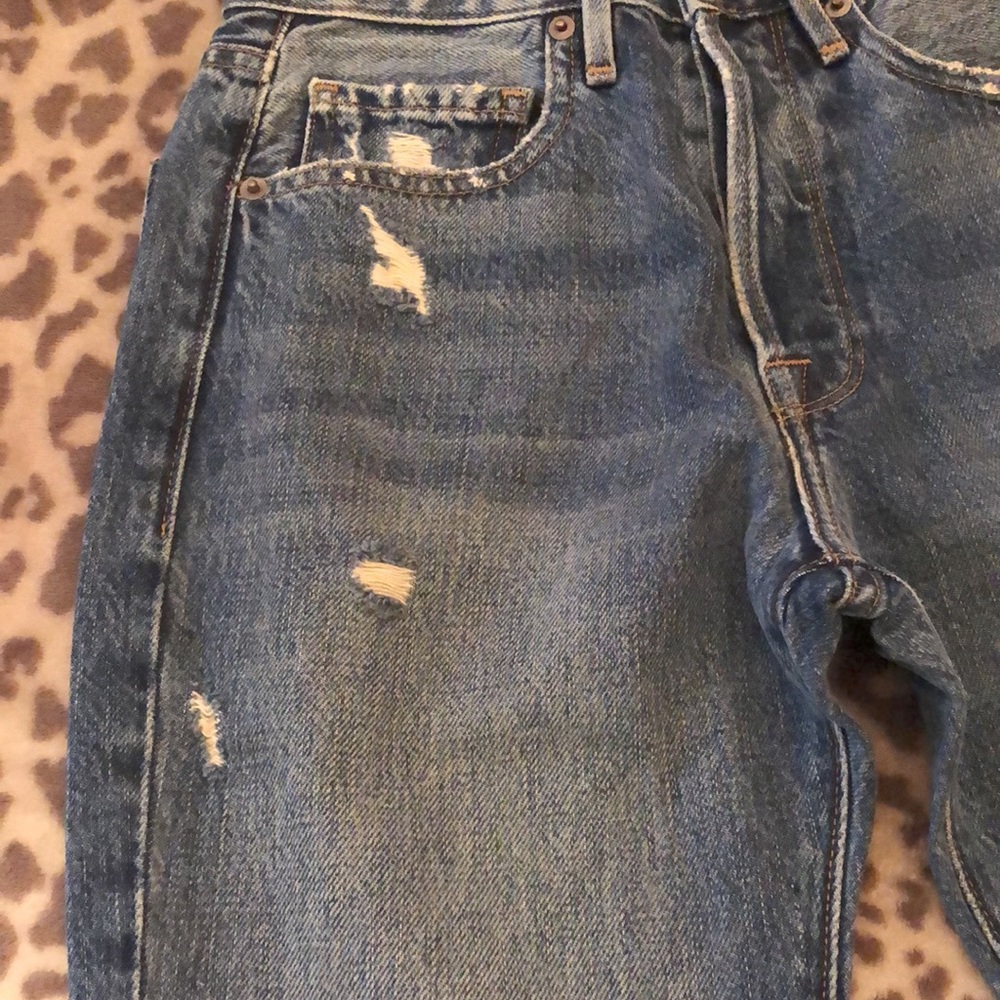Frame Denim Le Original High Rise Straight Fit in Harborside Blue Size 24 - Picture 7 of 17